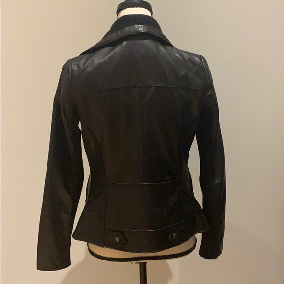 Michael Kors black leather jacket - Picture 4 of 10